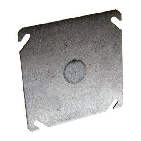 Raco Electrical Box Cover, Square, Flat, KO Centered Cover 8753